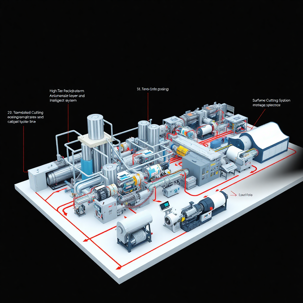 石墨纸生产线3D 图